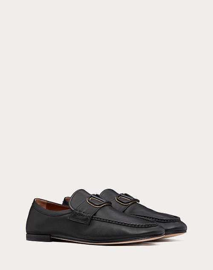 Valentino Vlogo Signature Calfskin Nappa Loafer | Lace-Ups And Loafers