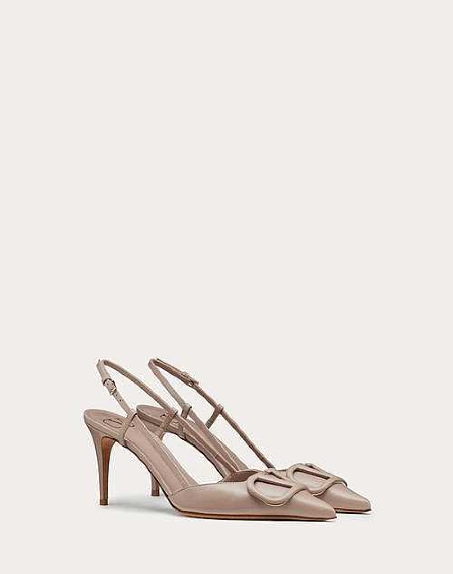 Valentino Vlogo Signature Calfskin Slingback Pump 80 Mm / 3.15 In. | Pumps