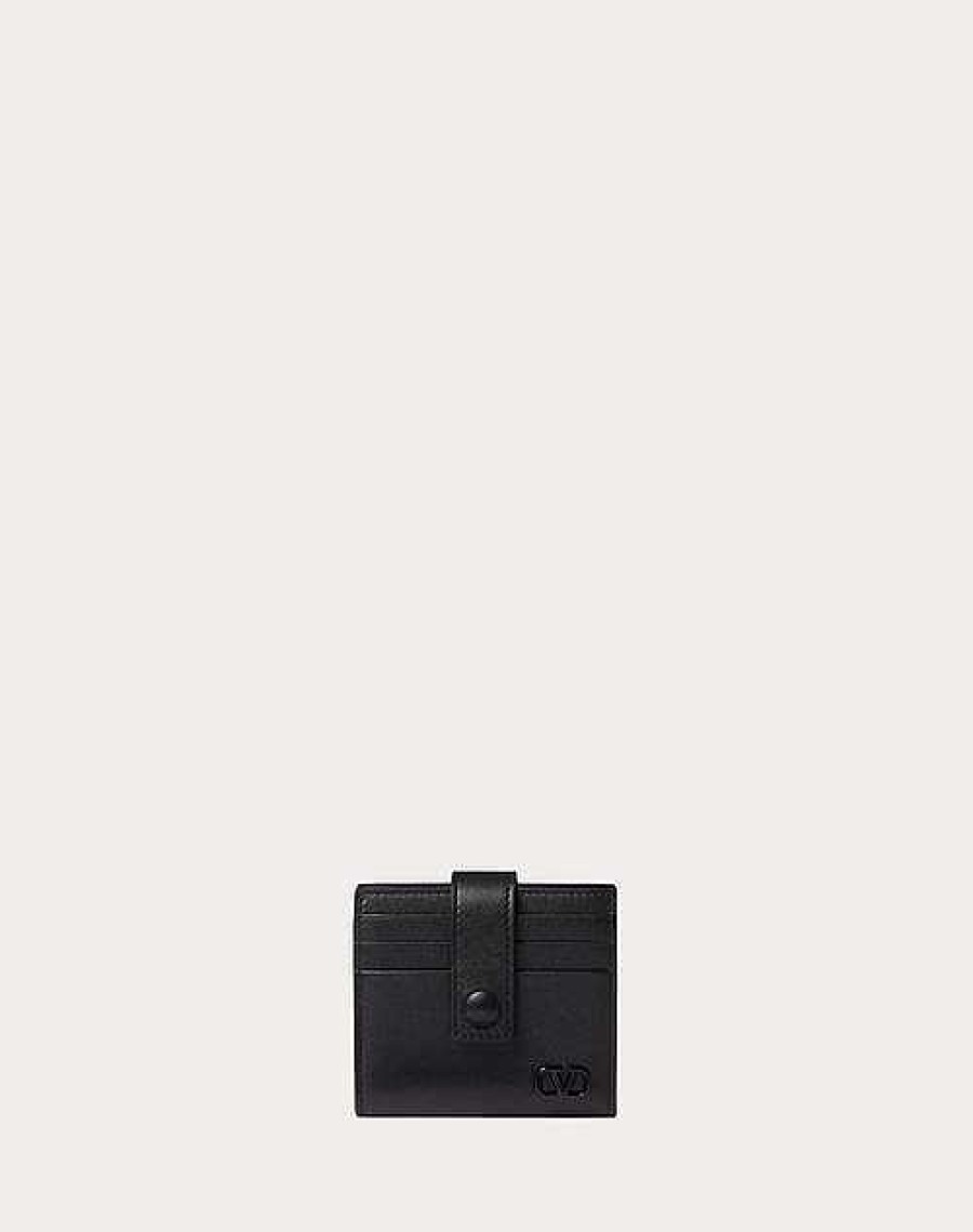 Valentino Mini Vlogo Signature Calfskin Cardholder | Wallets And Small Leather Goods