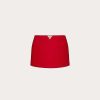 Valentino Texture Double Crepe Skirt | Skirts