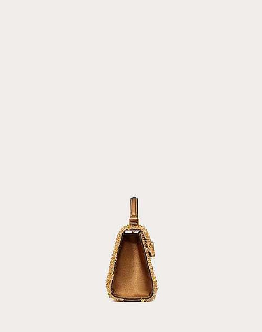 Valentino Mini Vsling Handbag With 3D Embroidery | Top Handle Bags