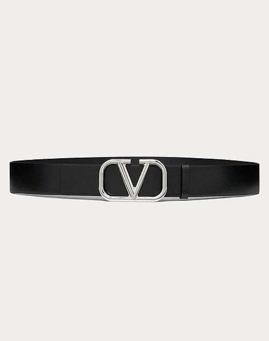 Valentino Vlogo Signature Calfskin Belt 40 Mm | Belts