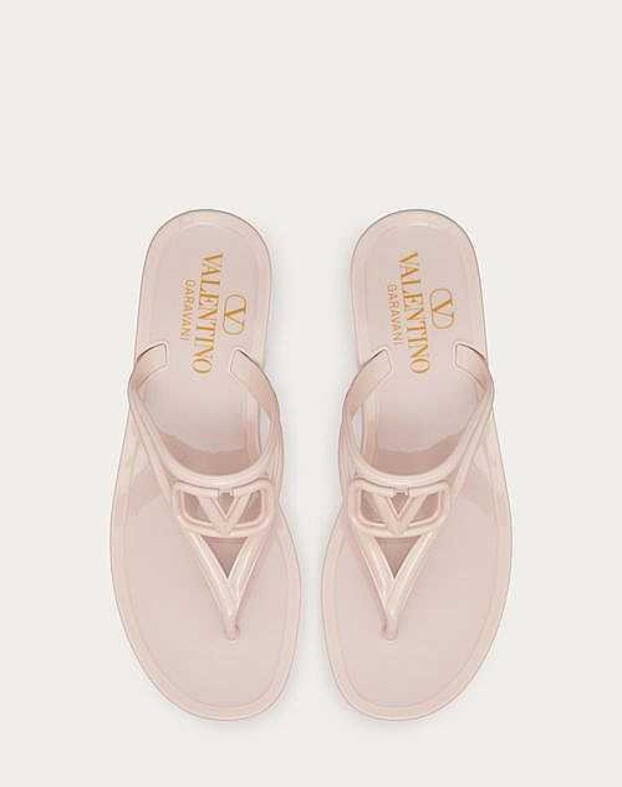 Valentino Vlogo Signature Rubber Thong Sandal | Slides And Thongs