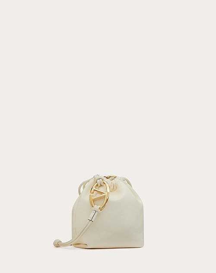 Valentino Vlogo Pouf Nappa Leather Mini Bucket Bag | Shoulder Bags