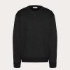 Valentino Cotton Crewneck Sweatshirt With Untitled Studs | T-Shirts And Sweatshirts