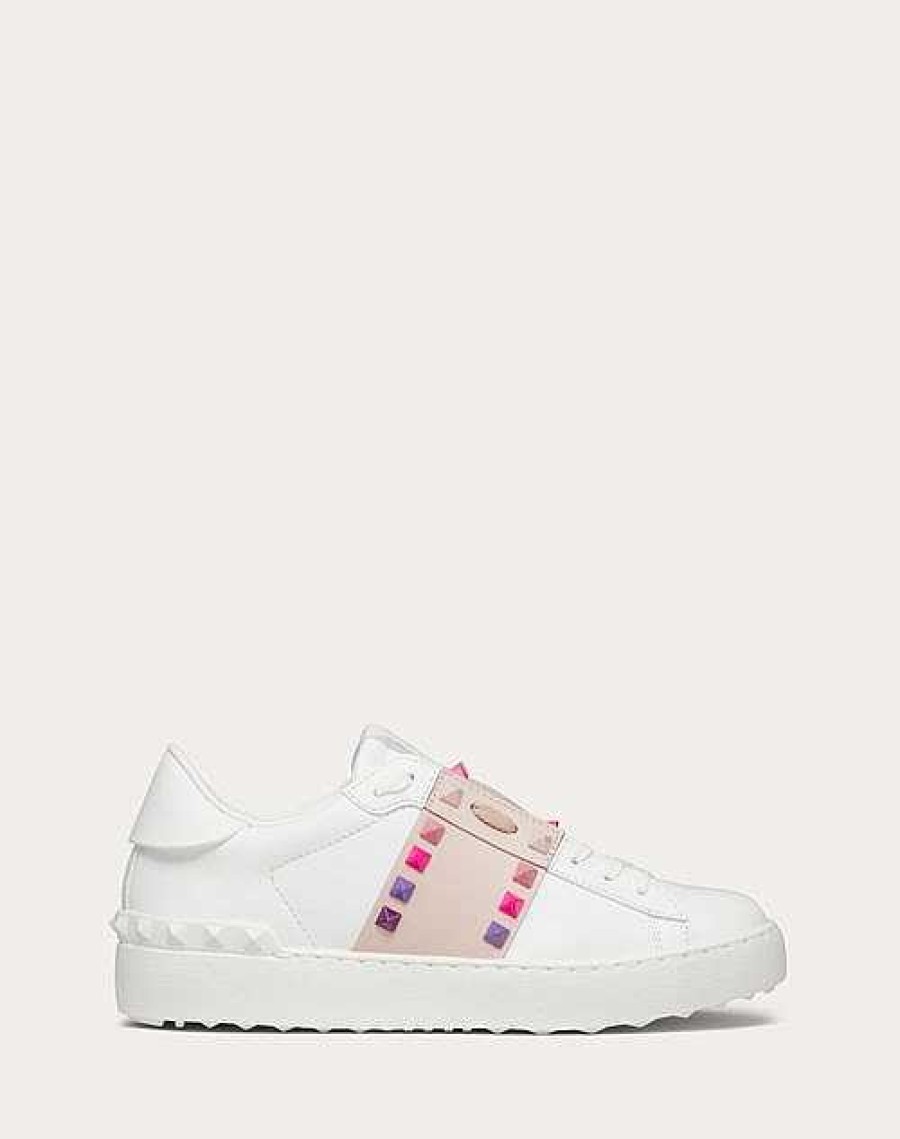 Valentino Rockstud Untitled Calfskin Sneaker | Sneakers