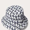 Valentino Toile Iconographe Bucket Hat In Cotton Jacquard | Hats And Gloves