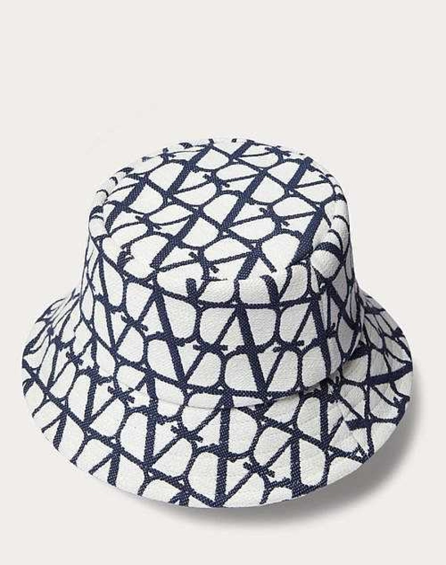 Valentino Toile Iconographe Bucket Hat In Cotton Jacquard | Hats And Gloves