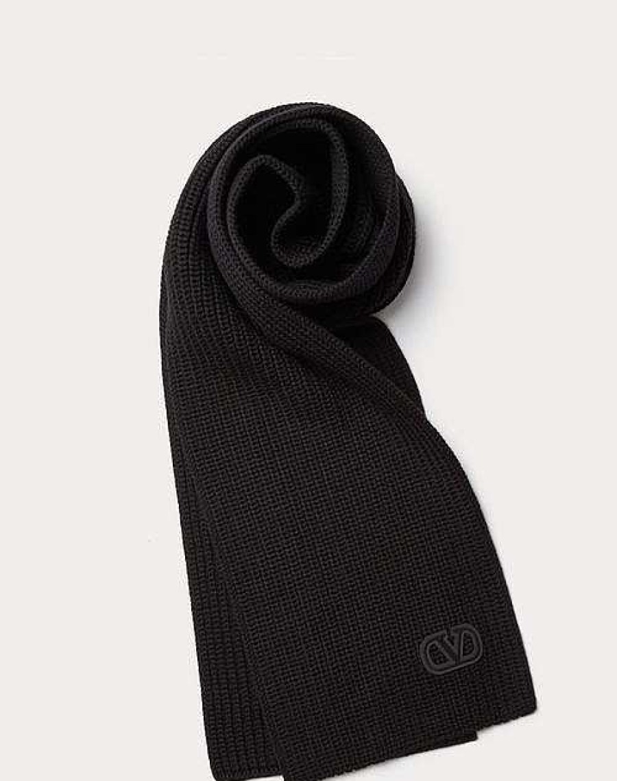 Valentino Vlogo Signature Wool Scarf | Soft Accessories