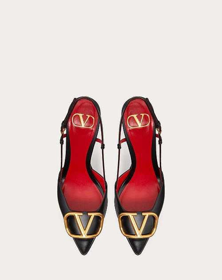 Valentino Vlogo Signature Calfskin Slingback Platform Pump 120Mm | Pumps