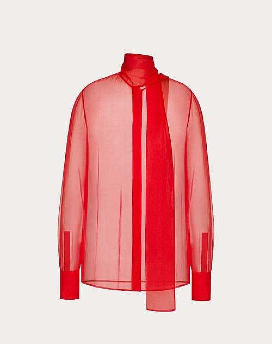 Valentino Chiffon Blouse | Shirts And Tops