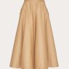 Valentino Stretch Cotton Midi Skirt | Skirts