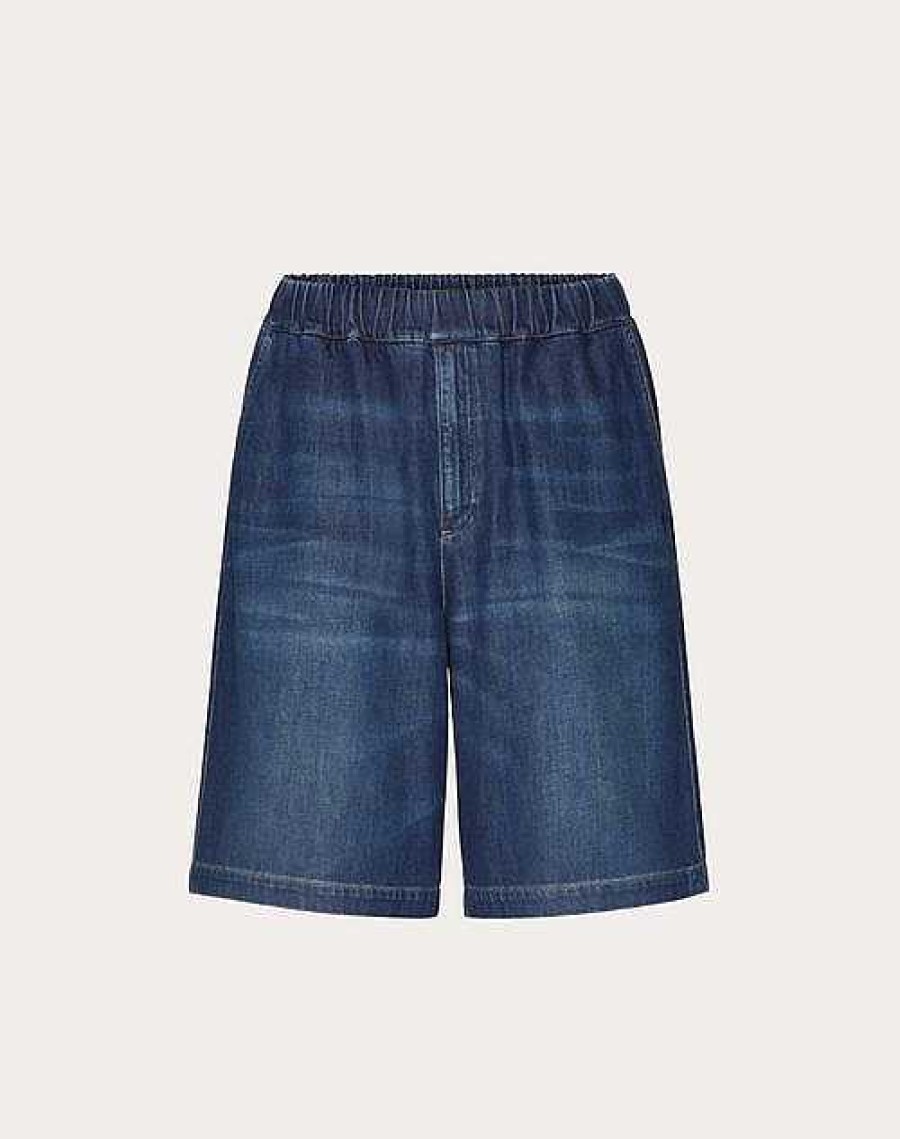 Valentino Chambray Bermuda Shorts | Denim