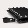 Valentino Rockstud Calfskin Cardholder With Zip | Wallets And Small Leather Goods