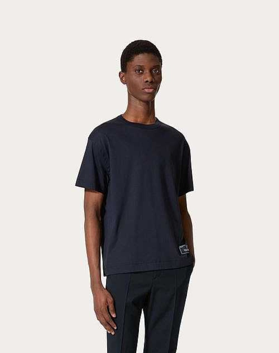 Valentino Cotton T-Shirt With Maison Valentino Tailoring Label | T-Shirts And Sweatshirts