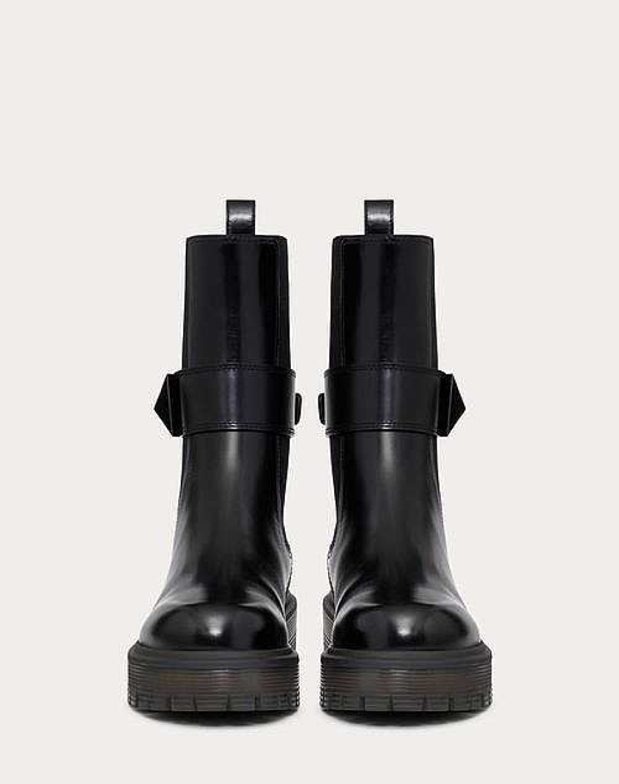 Valentino One Stud Beatle In Calfskin 45Mm | Boots