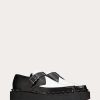 Valentino Rockstud M-Way Single Monk Strap Shoe In Calfskin And Matching Studs 50Mm | Lace-Ups And Loafers