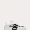 Valentino Vl7N Low-Top Sneakers In Calfskin And Mesh Fabric With Bands | Sneakers