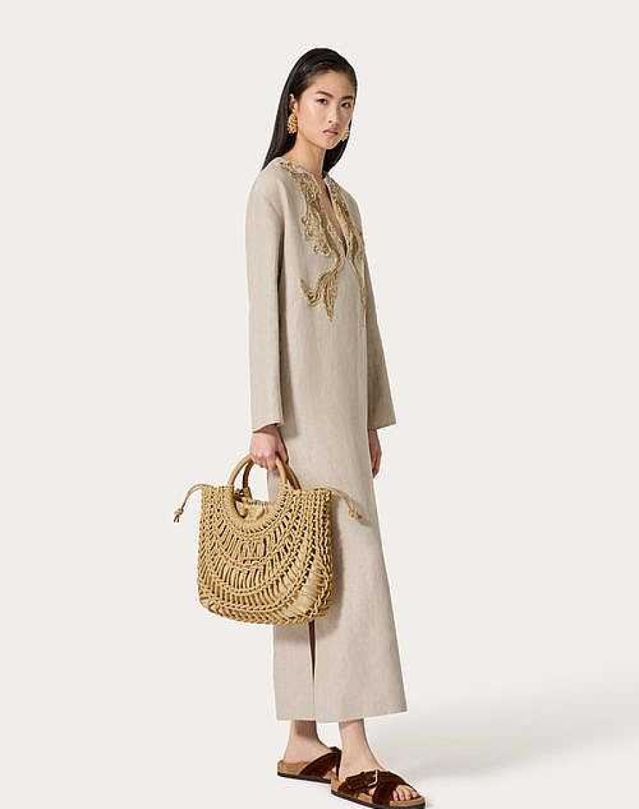 Valentino Valentino Garavani Allknots Woven Rope Shopping Bag | Totes