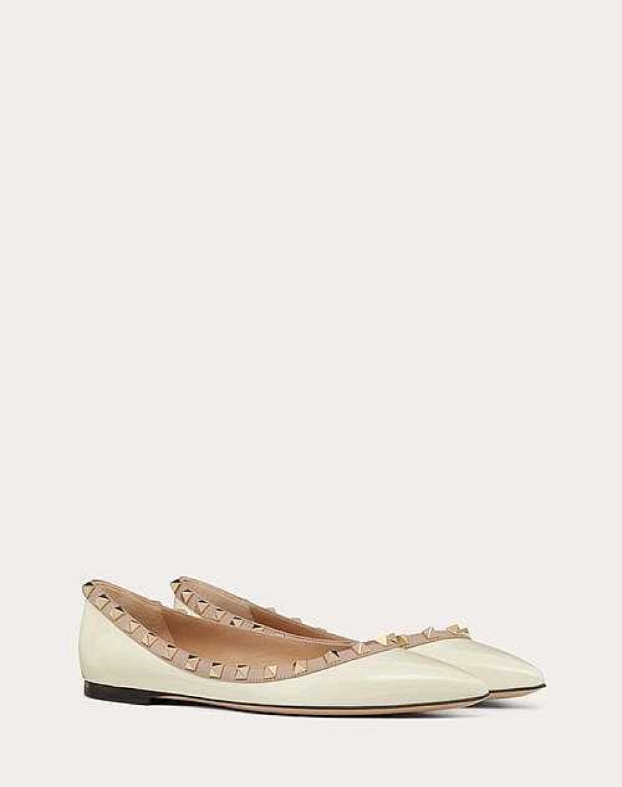 Valentino Patent Rockstud Ballet Flat | Ballerinas