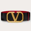 Valentino Reversible Vlogo Signature Belt In Glossy Calfskin 70 Mm | Belts