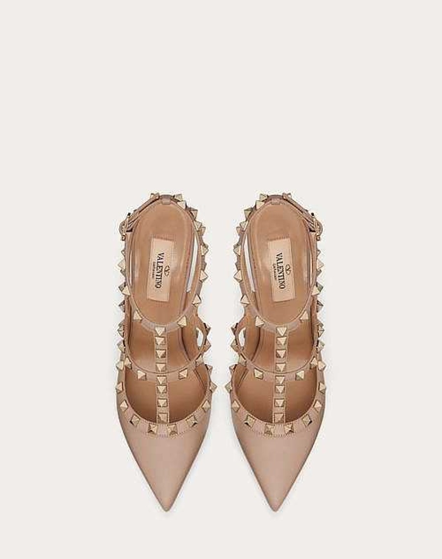 Valentino Rockstud Ankle Strap Pump 100 Mm | Pumps