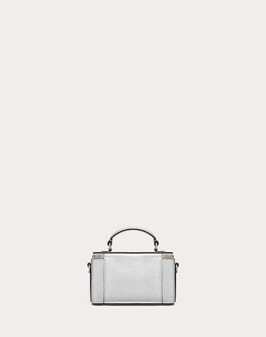 Valentino Mini Loco Handbag In Metallic Calfskin | Mini Bags