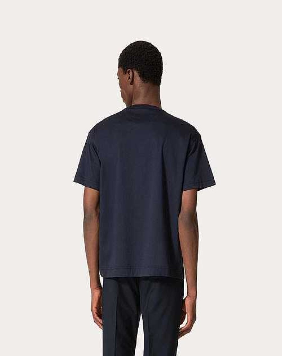 Valentino Cotton T-Shirt With Maison Valentino Tailoring Label | T-Shirts And Sweatshirts