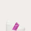 Valentino Open Disc Wedge Sneaker In Calfskin With Sequin Embroidery 85Mm | Sneakers