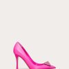 Valentino One Stud Nappa Leather Pump With Crystals 100Mm | Pumps