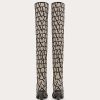 Valentino Toile Iconographe Stretch Knit Over-The-Knee Boot 75Mm | Boots