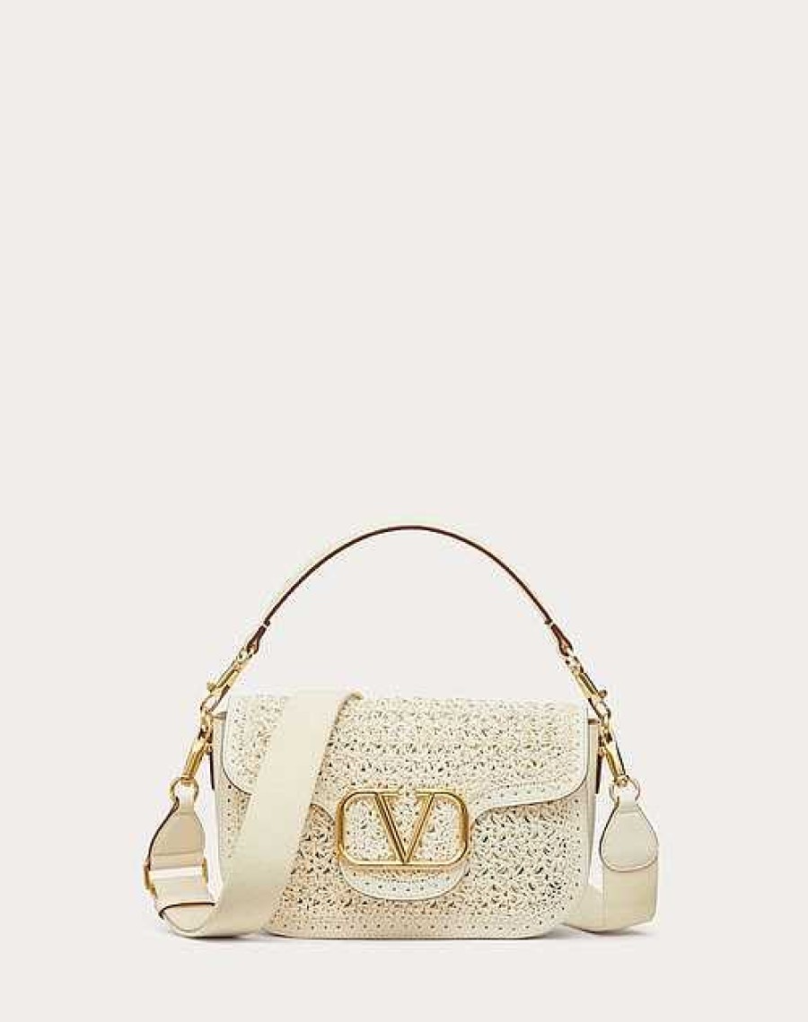 Valentino Valentino Garavani Alltime Woven Leather Shoulder Bag | Shoulder Bags