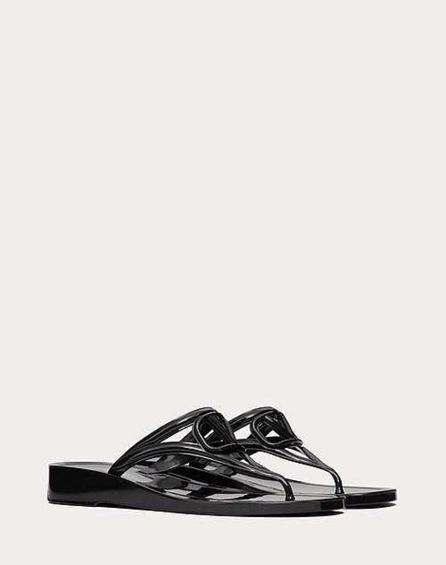 Valentino Vlogo Signature Rubber Thong Sandal | Slides And Thongs