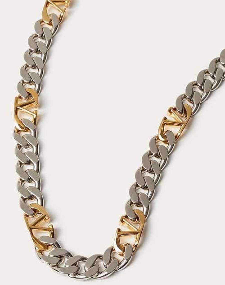 Valentino Vlogo Chain Metal Necklace | Jewelry