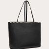 Valentino Rockstud Grainy Calfskin Tote Bag | Totes