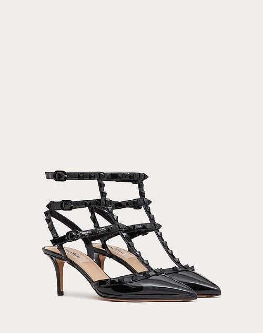 Valentino Patent Rockstud Pumps With Matching Straps And Studs 65 Mm | Pumps