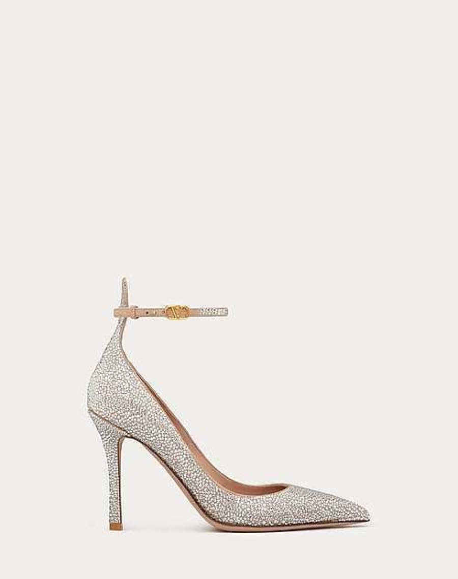 Valentino Valentino Garavani Tan-Go Pump With Crystals 100Mm | Pumps