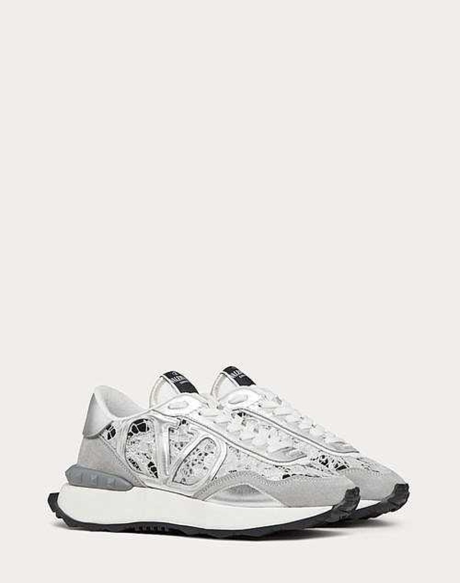 Valentino Lace And Mesh Lacerunner Sneaker | Sneakers