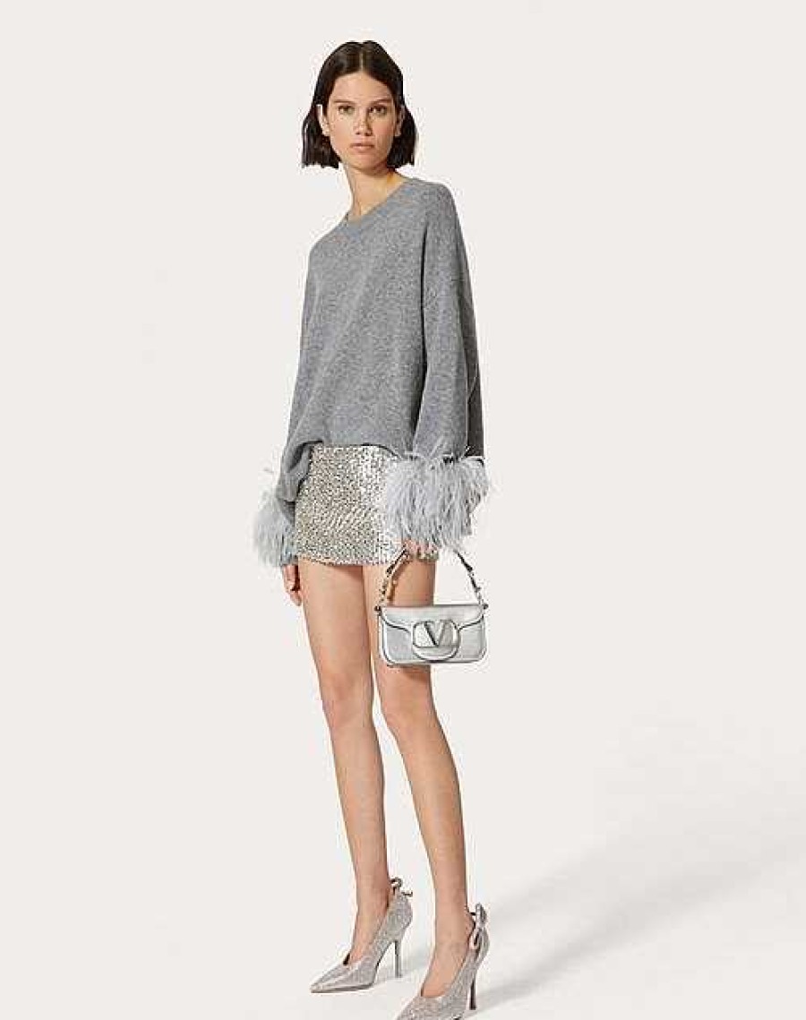 Valentino Embroidered Organza Mini-Skirt | Skirts