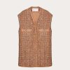 Valentino Glaze Tweed Light Gilet | Jackets And Blazers