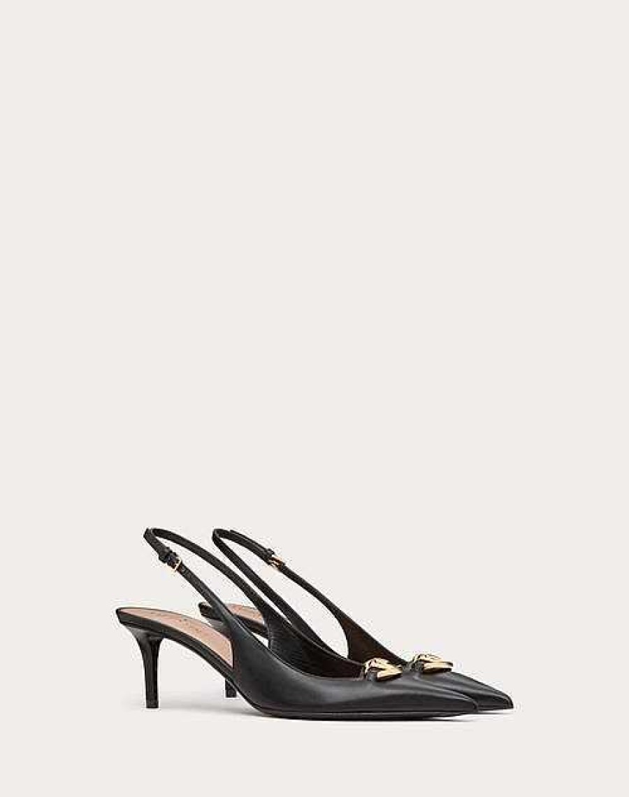 Valentino The Bold Edition Vlogo Calfskin Slingback Pump 60Mm | Pumps