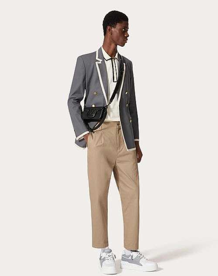 Valentino Cotton Gabardine Pants With Maison Valentino Label | Pants And Shorts