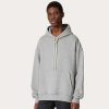 Valentino Cotton Hooded Sweatshirt With Metallic V Detail | T-Shirts And Sweatshirts