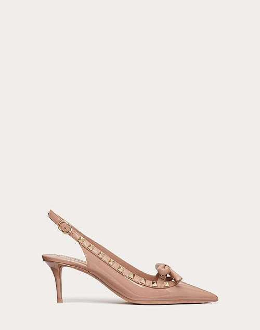 Valentino Rockstud Bow Slingback Patent Leather Pump 60Mm | Pumps