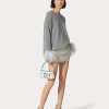 Valentino Wool Sweater With Feathers | Knitwear