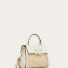 Valentino Small Vsling Wicker Handbag | Top Handle Bags