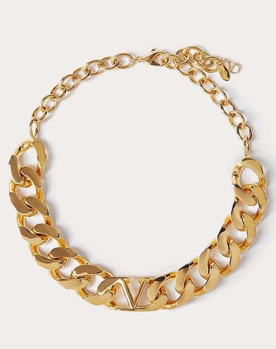 Valentino Vlogo Metal Chain Choker | Jewelry