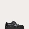 Valentino Rockstud M-Way Calfskin Derby With Matching Studs | Loafers And Oxfords