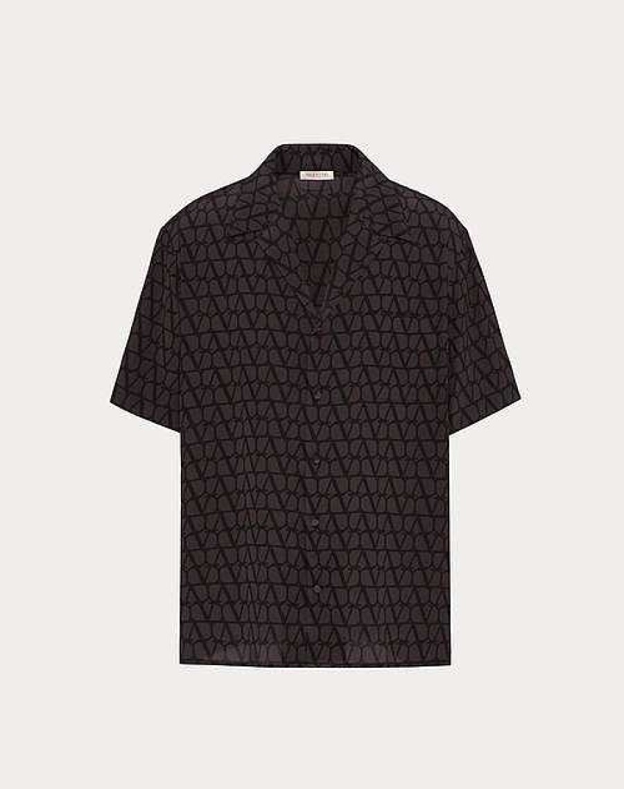 Valentino All-Over Toile Iconographe Print Short Sleeve Shirt | Shirts