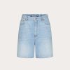 Valentino Bermuda Shorts With Embossed Vlogo Signature | Denim